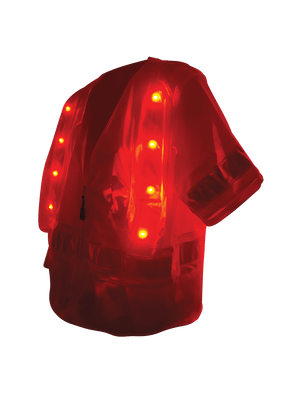 FrogWear® HV Lightweight Mesh Safety LED Vest - GLO-12LED