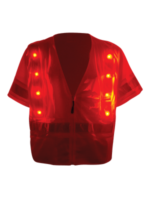 FrogWear® HV Lightweight Mesh Safety LED Vest - GLO-12LED