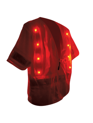 FrogWear® HV Lightweight Mesh Safety LED Vest - GLO-12LED