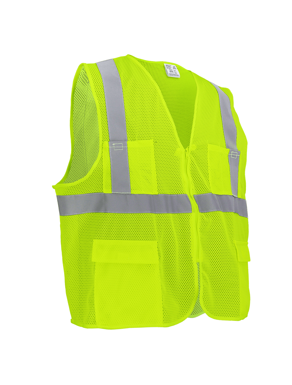 FrogWear® HV High-Visibility Yellow/Green Lightweight Mesh Safety Vest, ANSI Class 2 - GLO-271