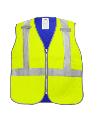 Bullhead Safety® Premium High-Visibility Evaporative Cooling Vest - GLO-CV1
