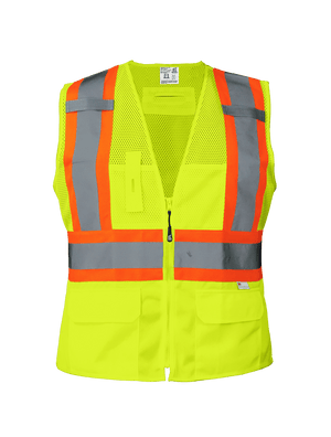 FrogWear® HV Women's Fit High-Visibility Surveyors Safety Vest - GLO-W0037