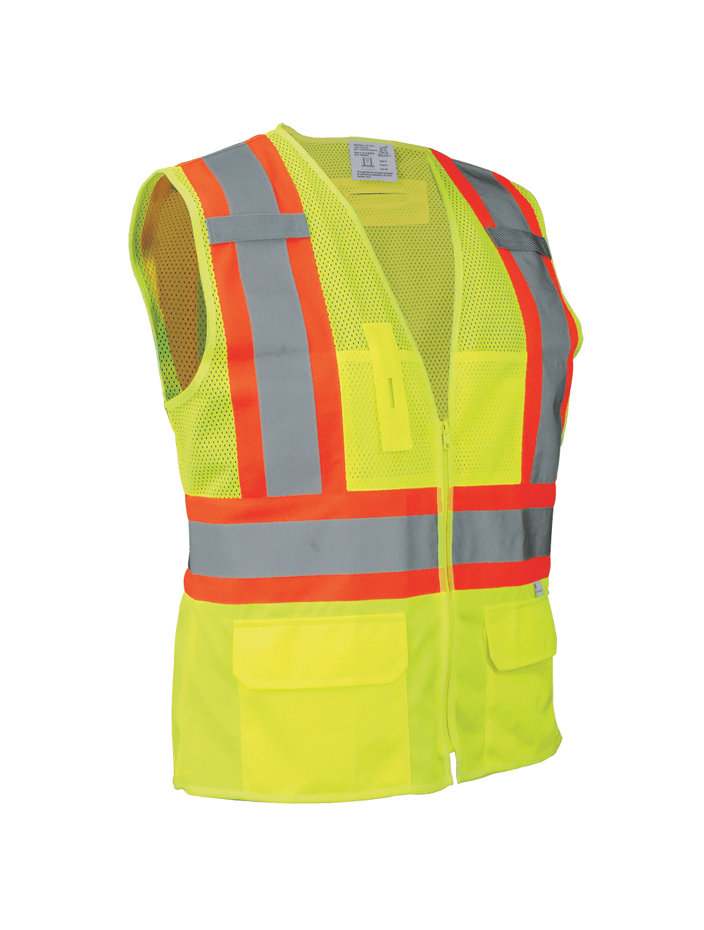 FrogWear® HV Women's Fit High-Visibility Surveyors Safety Vest - GLO-W0037