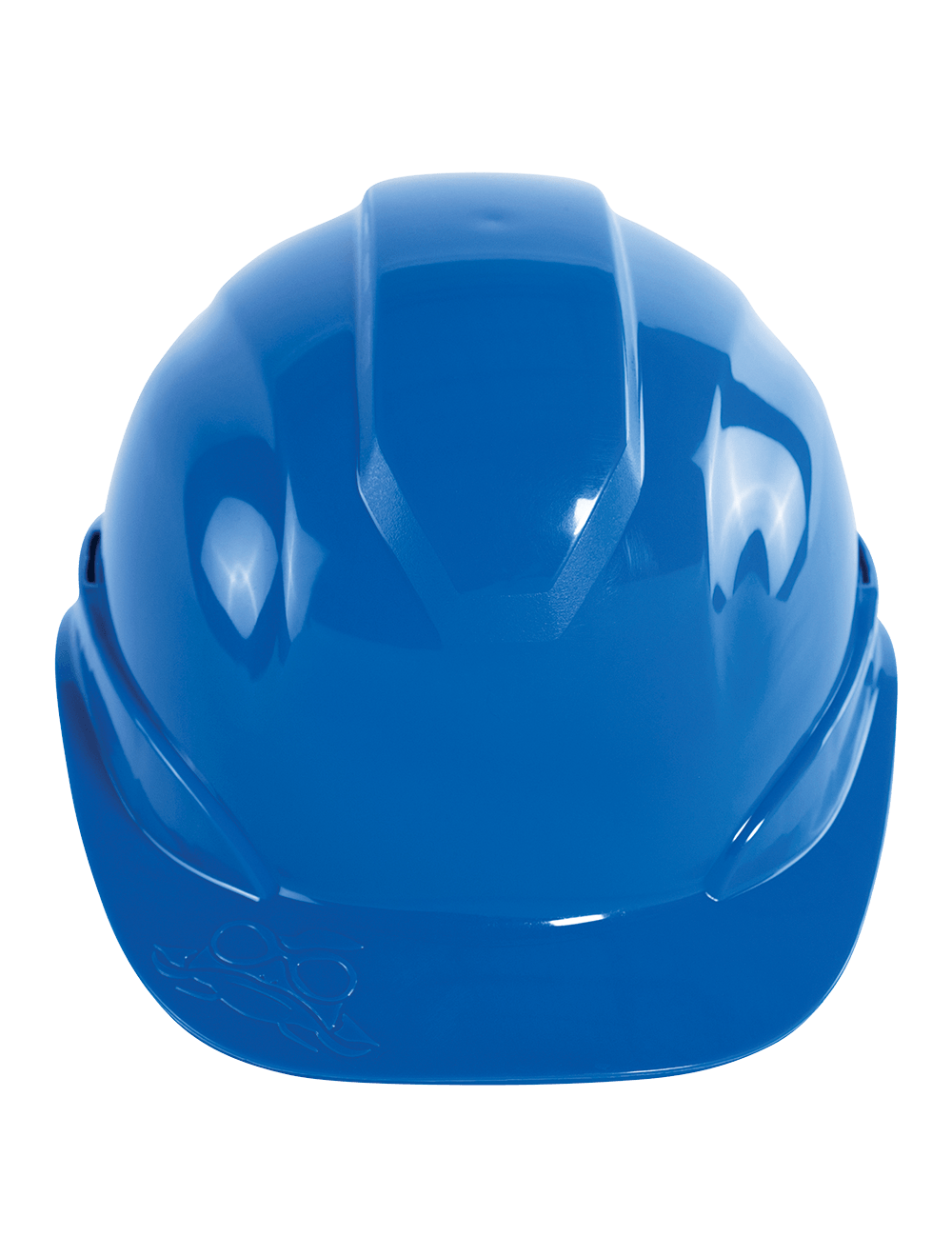 Bullhead Safety™ Head Protection Blue Unvented Cap Style Hard Hat With Six-Point Slide Lock Suspension - HH-C1-B