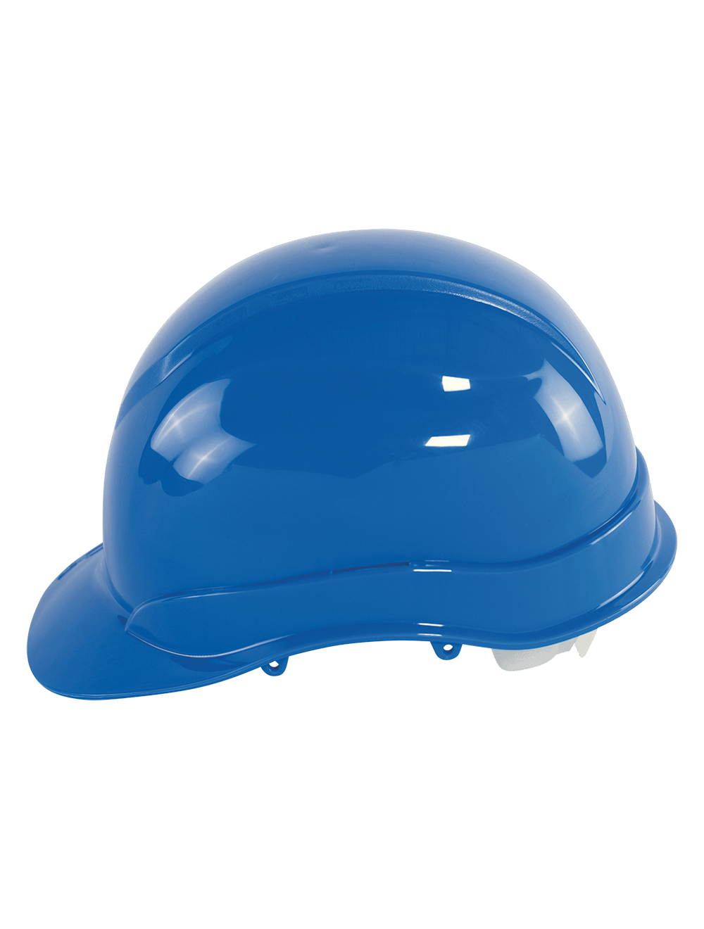 Bullhead Safety™ Head Protection Blue Unvented Cap Style Hard Hat With Six-Point Slide Lock Suspension - HH-C1-B