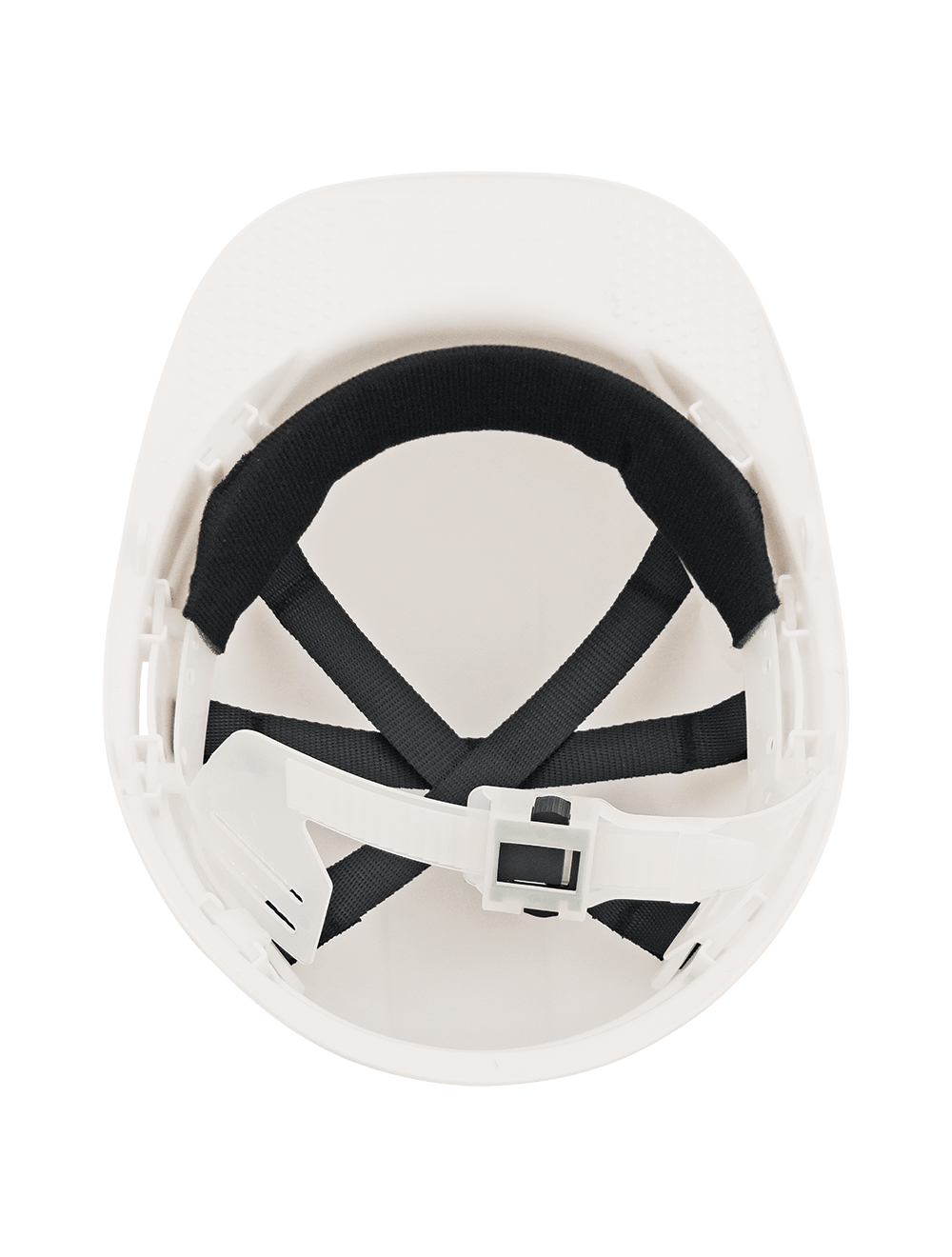 Bullhead Safety™ Head Protection White Unvented Cap Style Hard Hat With Six-Point Slide Lock Suspension - HH-C1-W