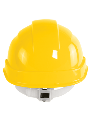 Bullhead Safety™ Head Protection Yellow Unvented Cap Style Hard Hat With Six-Point Slide Lock Suspension - HH-C1-Y