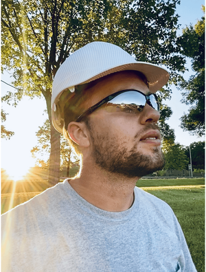 Bullhead Safety™ Head Protection Matte White Graphite Unvented Cap Style Hard Hat With Six-Point Ratchet Suspension - HH-C2-C
