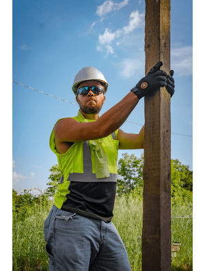 Bullhead Safety™ Head Protection Matte White Graphite Unvented Cap Style Hard Hat With Six-Point Ratchet Suspension - HH-C2-C