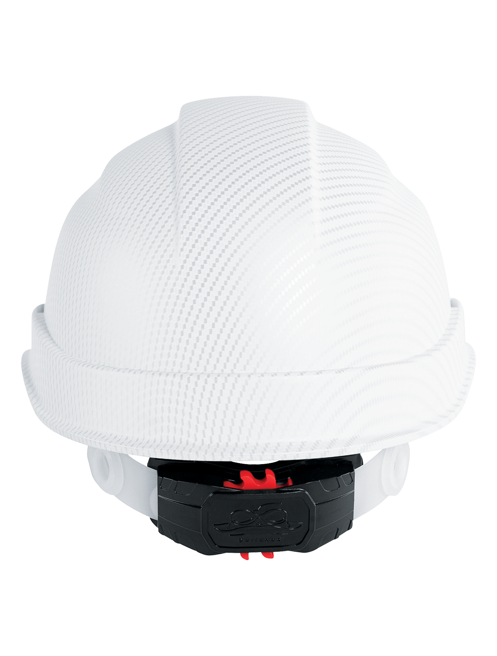 Bullhead Safety™ Head Protection Matte White Graphite Unvented Cap Style Hard Hat With Six-Point Ratchet Suspension - HH-C2-C