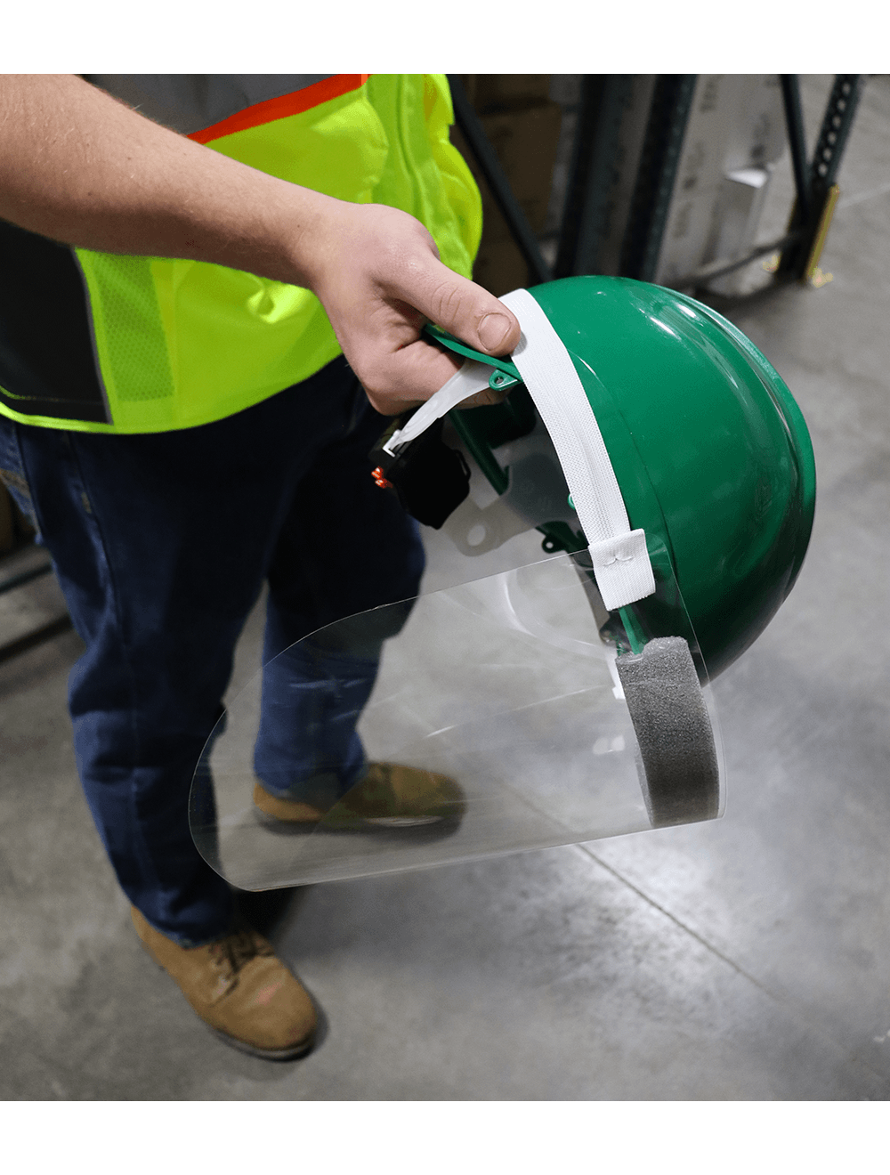 Bullhead Safety™ Head Protection Green Unvented Cap Style Hard Hat With Six-Point Ratchet Suspension - HH-C2-G