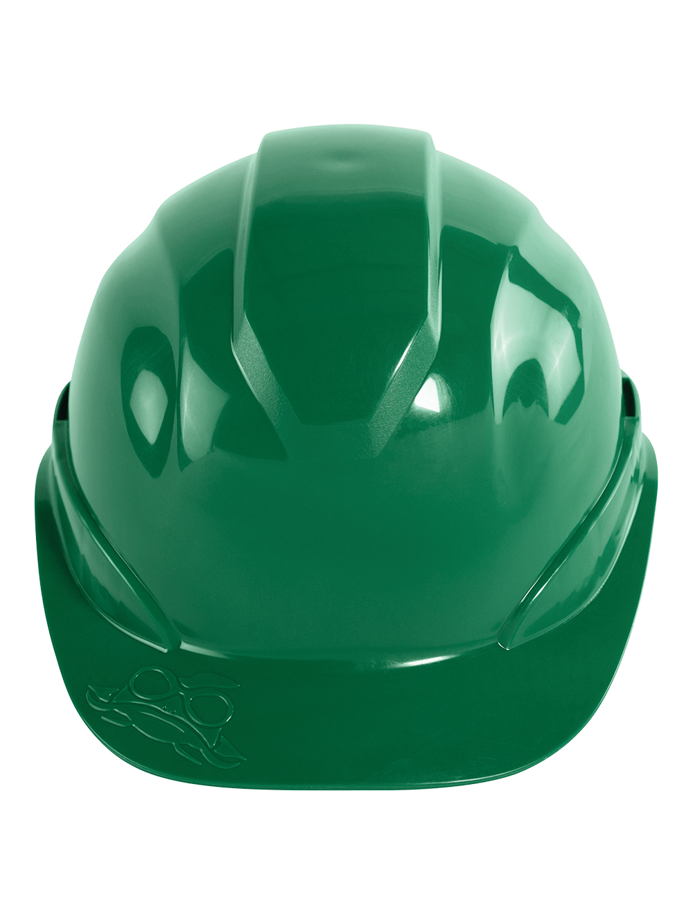 Bullhead Safety™ Head Protection Green Unvented Cap Style Hard Hat With Six-Point Ratchet Suspension - HH-C2-G