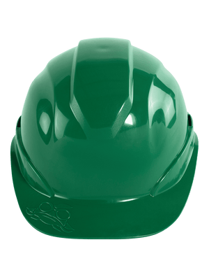 Bullhead Safety™ Head Protection Green Unvented Cap Style Hard Hat With Six-Point Ratchet Suspension - HH-C2-G