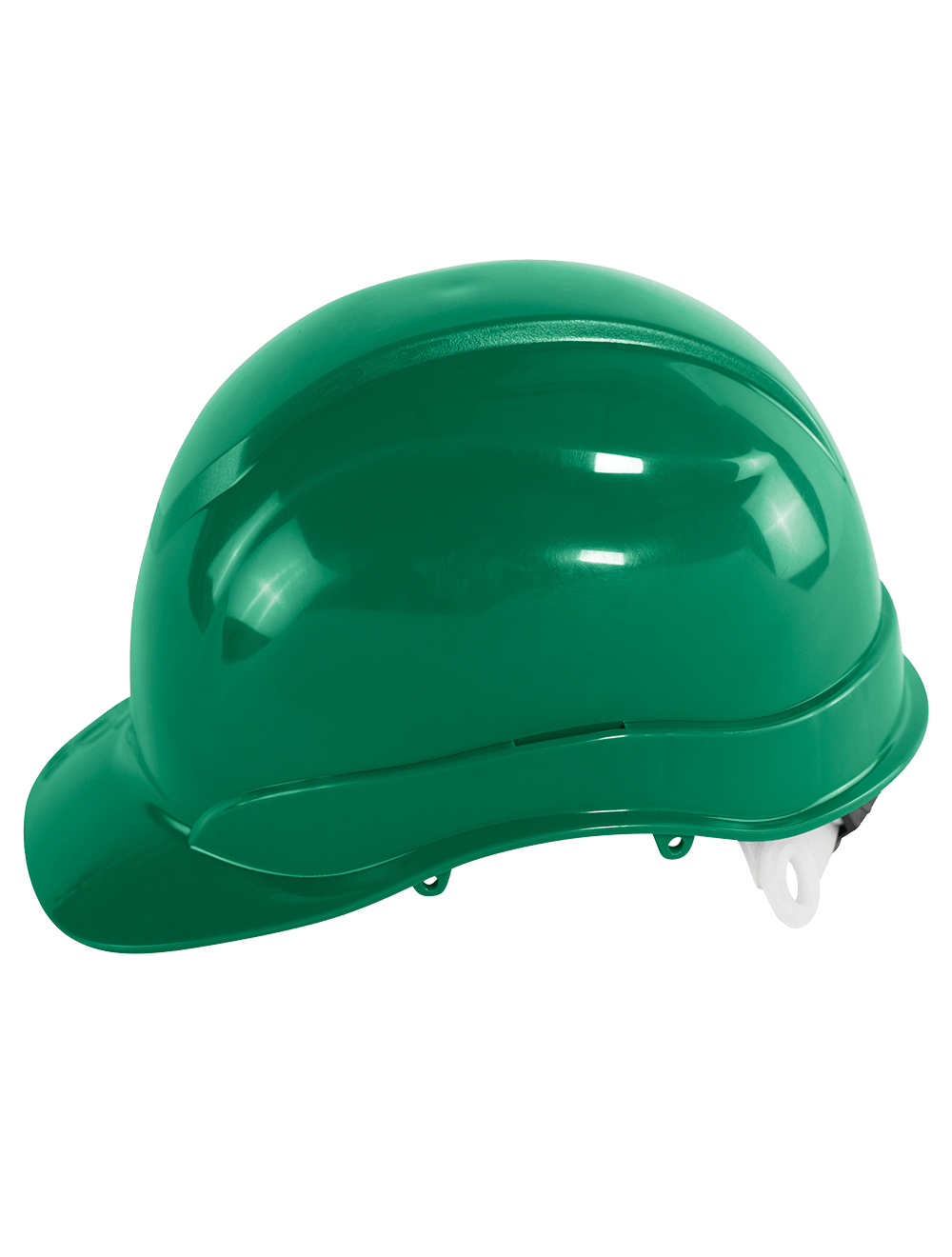 Bullhead Safety™ Head Protection Green Unvented Cap Style Hard Hat With Six-Point Ratchet Suspension - HH-C2-G