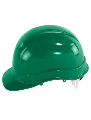 Bullhead Safety™ Head Protection Green Unvented Cap Style Hard Hat With Six-Point Ratchet Suspension - HH-C2-G