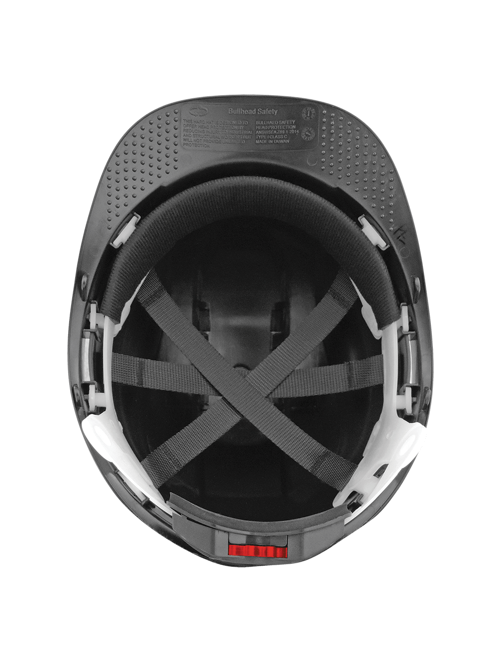 Bullhead Safety™ Head Protection Black Unvented Cap Style Hard Hat With Six-Point Ratchet Suspension - HH-C2-K