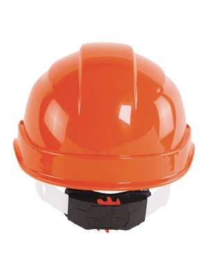 Bullhead Safety™ Head Protection Orange Unvented Cap Style Hard Hat With Six-Point Ratchet Suspension - HH-C2-O