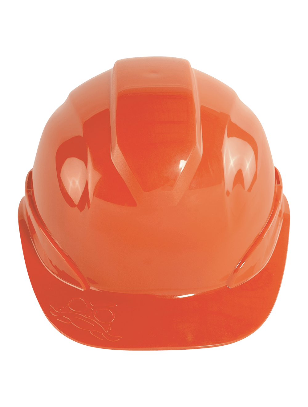Bullhead Safety™ Head Protection Orange Unvented Cap Style Hard Hat With Six-Point Ratchet Suspension - HH-C2-O