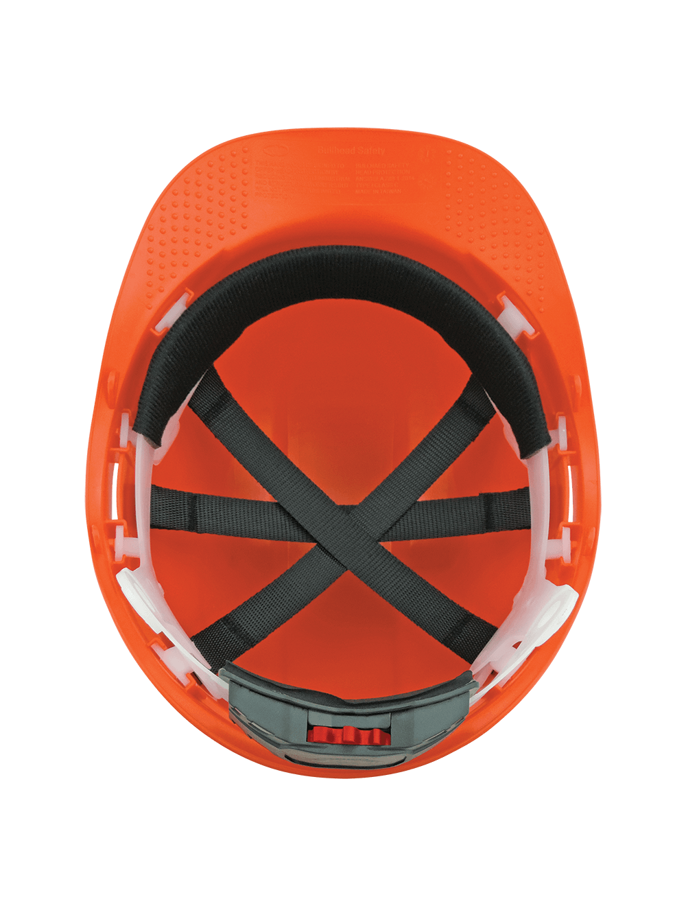 Bullhead Safety™ Head Protection Orange Unvented Cap Style Hard Hat With Six-Point Ratchet Suspension - HH-C2-O