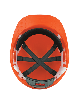 Bullhead Safety™ Head Protection Orange Unvented Cap Style Hard Hat With Six-Point Ratchet Suspension - HH-C2-O
