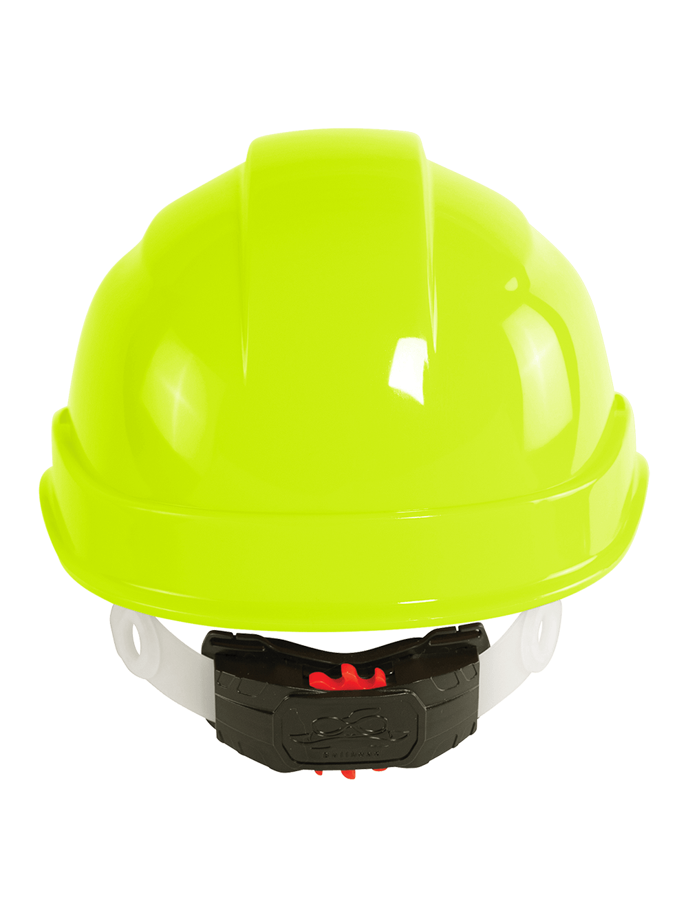 Bullhead Safety™ Head Protection High-Visibility Yellow/Green Unvented Cap Style Hard Hat With Six-Point Ratchet Suspension - HH-C2-YG