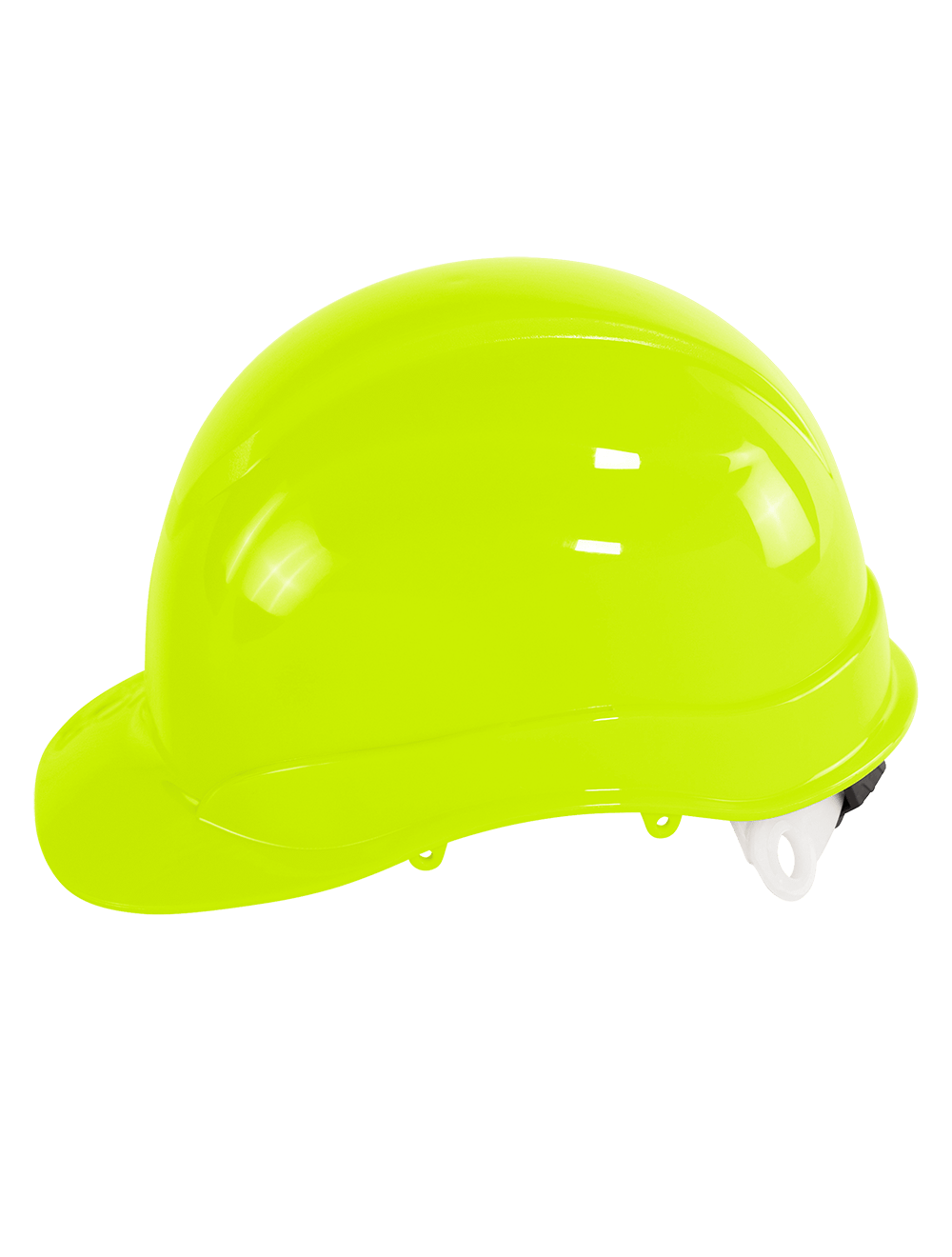 Bullhead Safety™ Head Protection High-Visibility Yellow/Green Unvented Cap Style Hard Hat With Six-Point Ratchet Suspension - HH-C2-YG