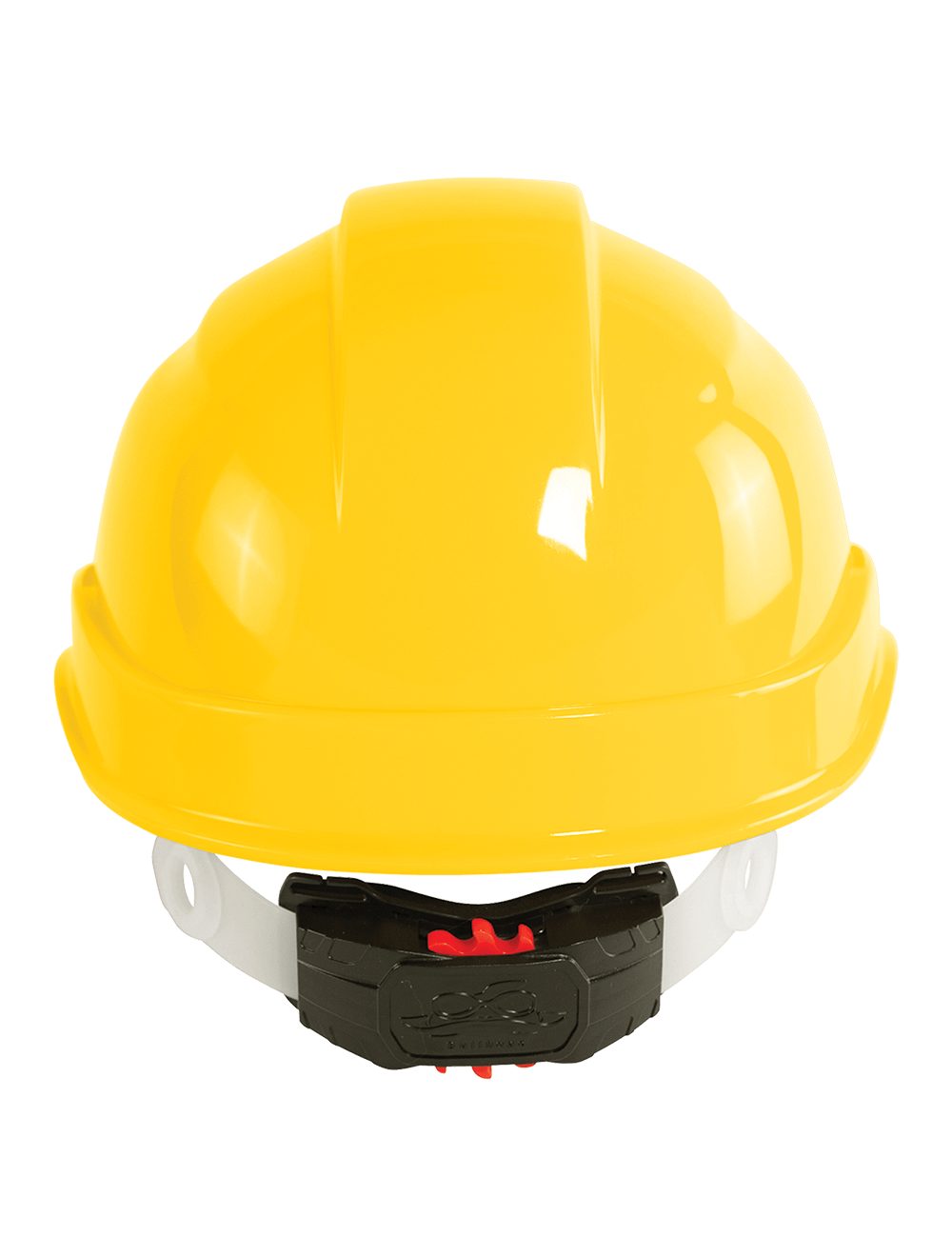 Bullhead Safety™ Head Protection Yellow Unvented Cap Style Hard Hat With Six-Point Ratchet Suspension - HH-C2-Y