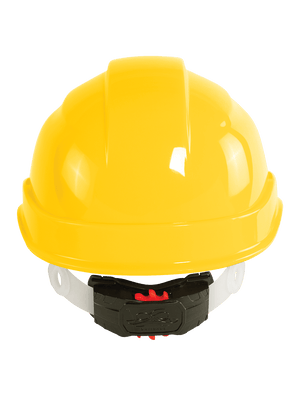 Bullhead Safety™ Head Protection Yellow Unvented Cap Style Hard Hat With Six-Point Ratchet Suspension - HH-C2-Y