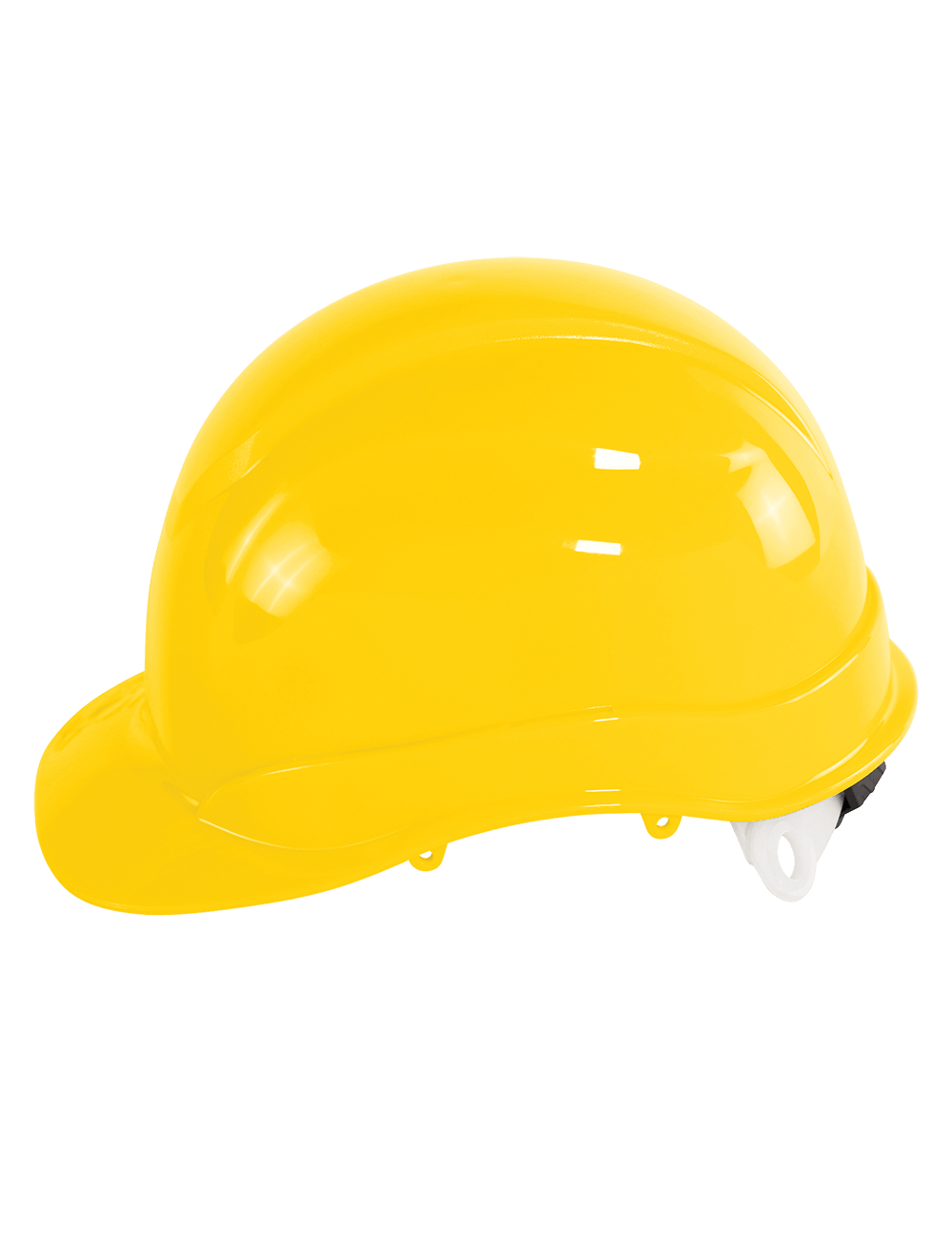 Bullhead Safety™ Head Protection Yellow Unvented Cap Style Hard Hat With Six-Point Ratchet Suspension - HH-C2-Y