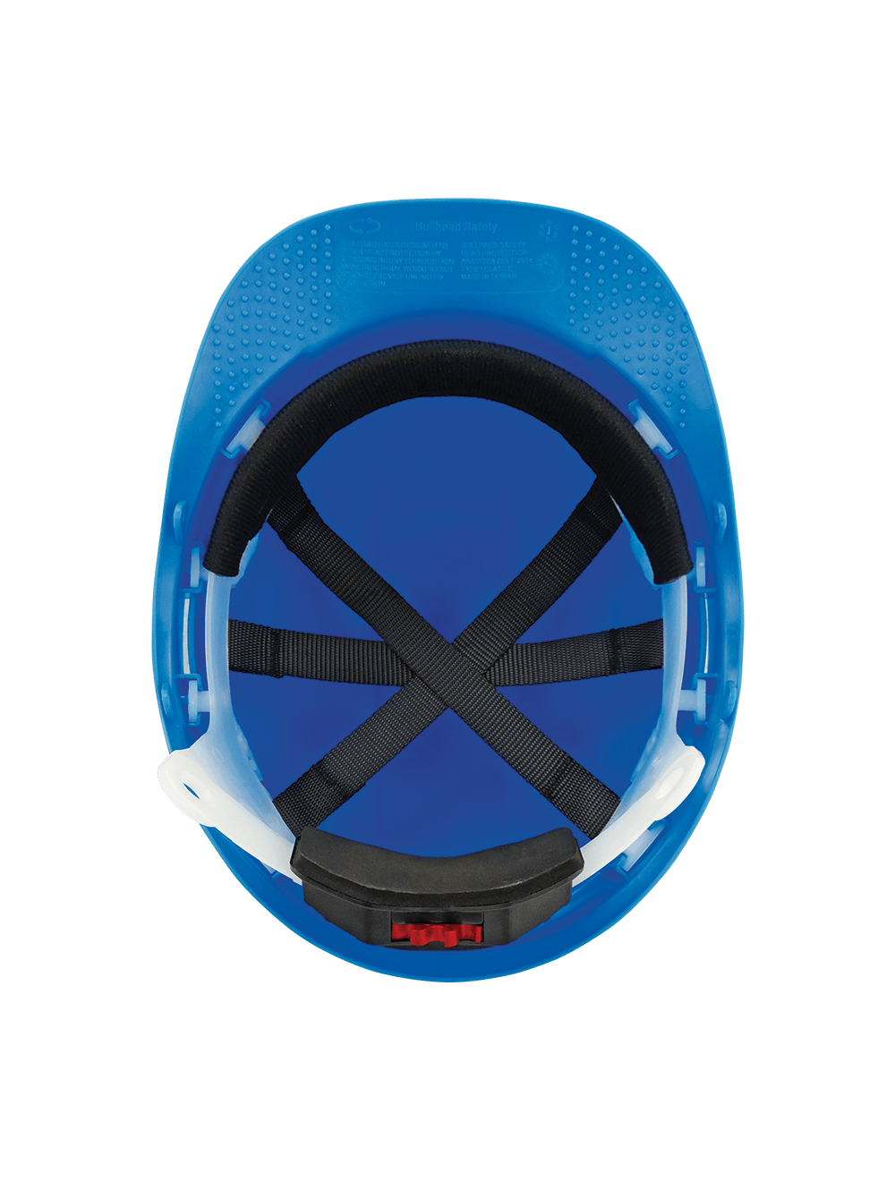Bullhead Safety™ Head Protection Blue Vented Cap Style Hard Hat with Six-Point Ratchet Suspension - HH-C3-B