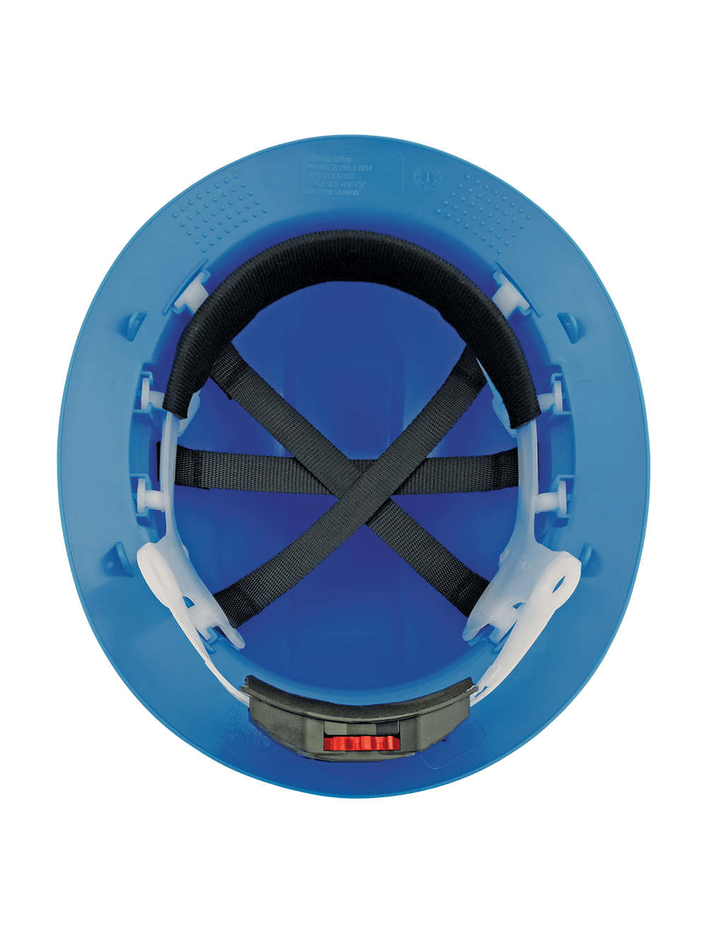 Bullhead Safety™ Head Protection Blue Unvented Full Brim Style Hard Hat With Six-Point Ratchet Suspension - HH-F1-B