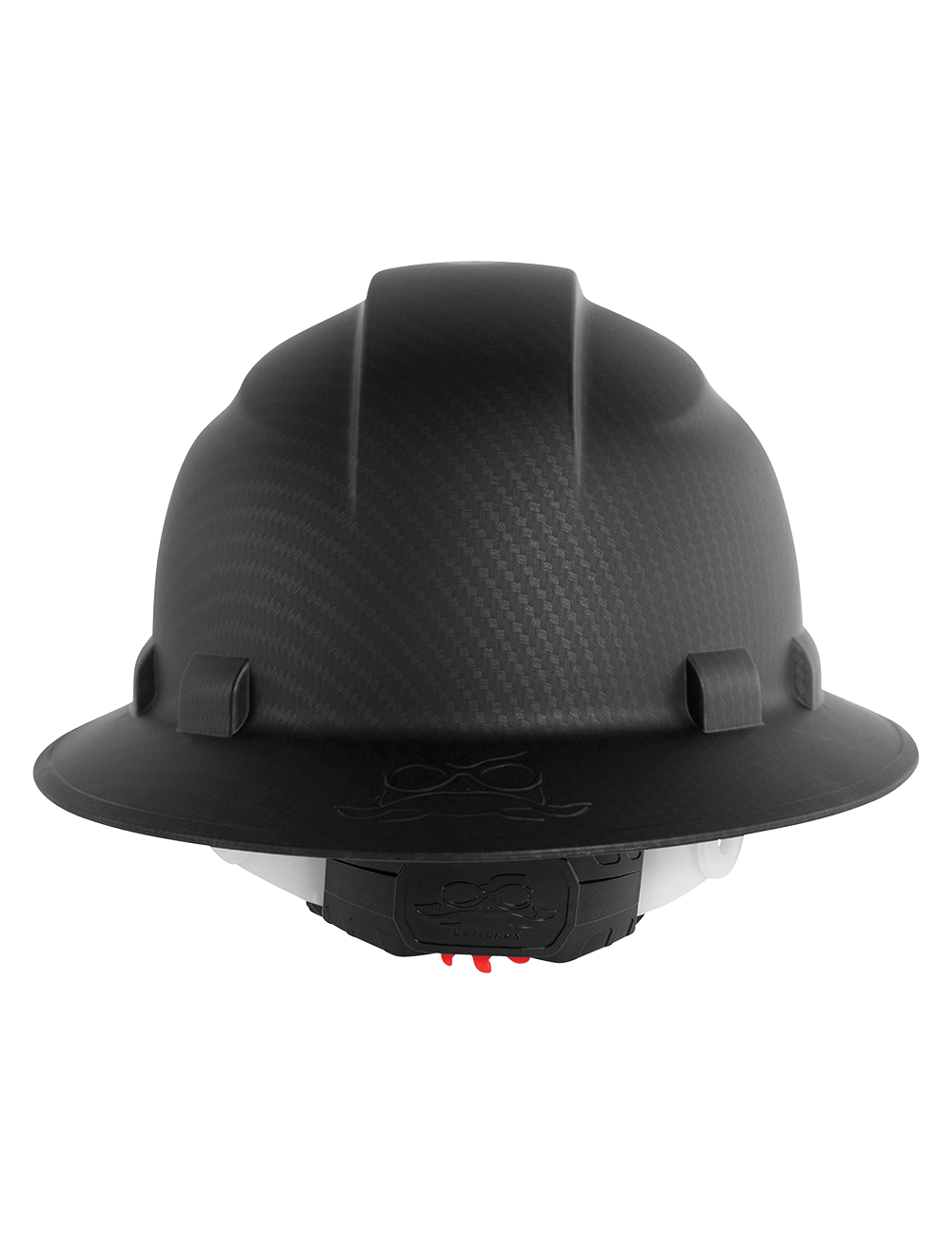 Bullhead Safety™ Head Protection Matte Black Graphite Unvented Full Brim Style Hard Hat With Six-Point Ratchet Suspension - HH-F1-C