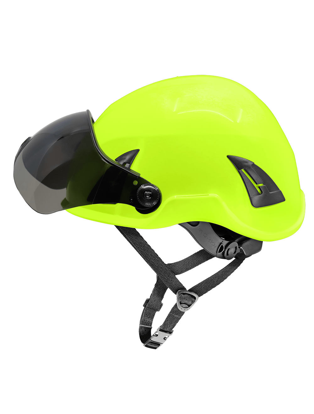 Bullhead Safety™ Head Protection - Smoke Anti-Fog Toric Polycarbonate Visor for Climbing Style Helmet - HH-V73AF