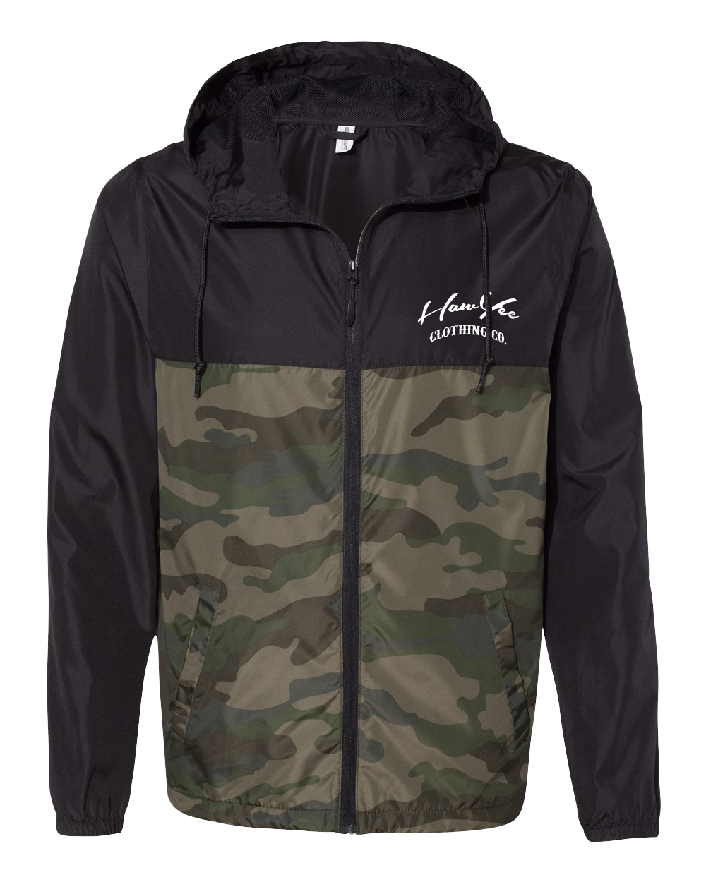 Windbreaker Black & Green Camo