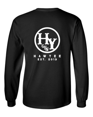 Long Sleeve Branding Iron Tee - Black