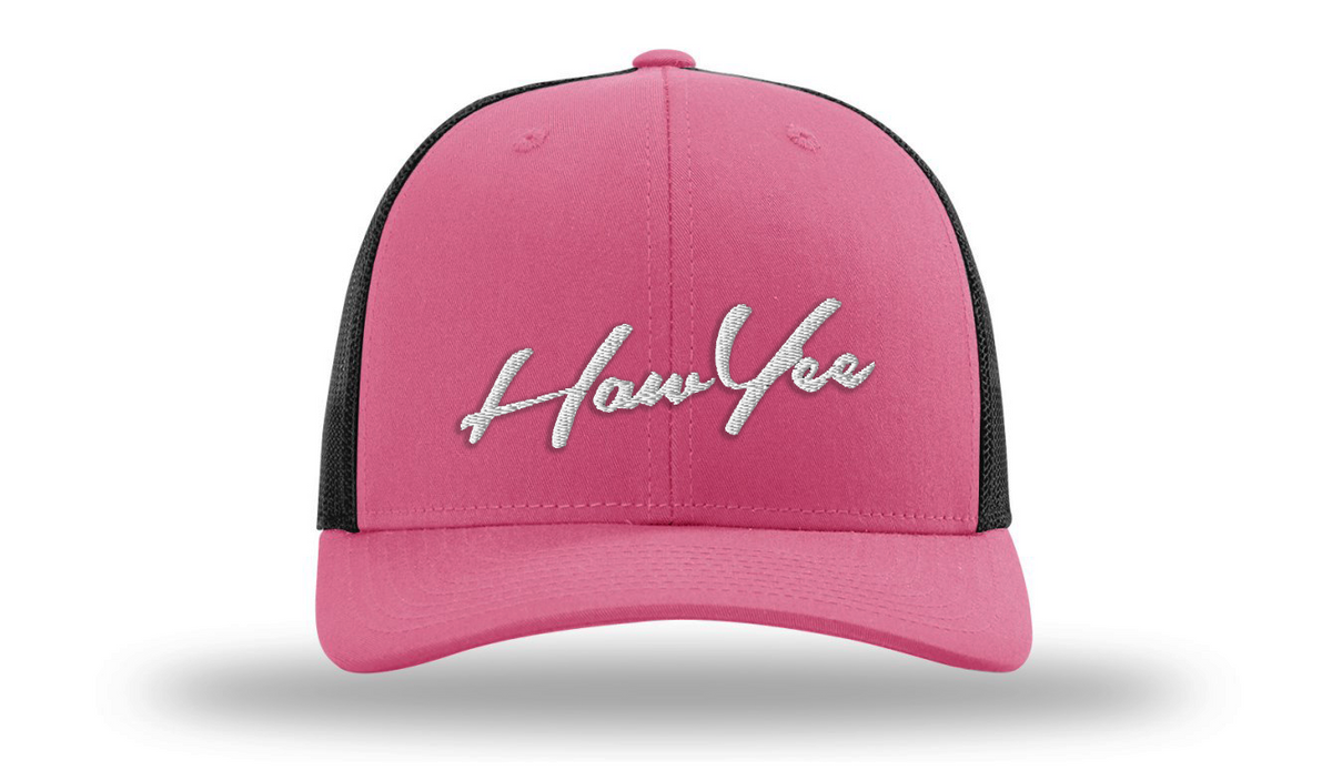 HawYee Trucker Hat Pink