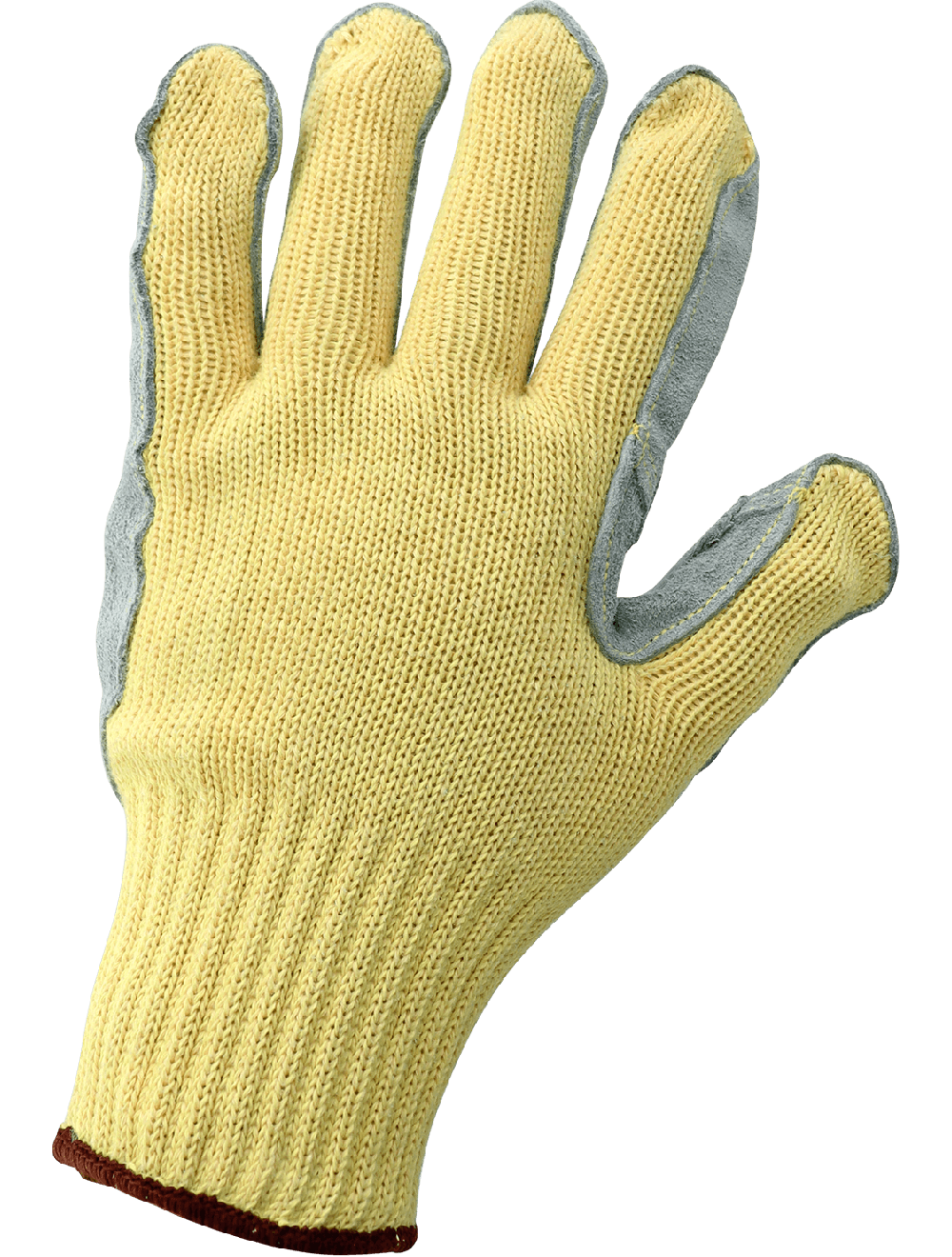 String Knit Cut Resistant Leather Palm Gloves - K300LFE