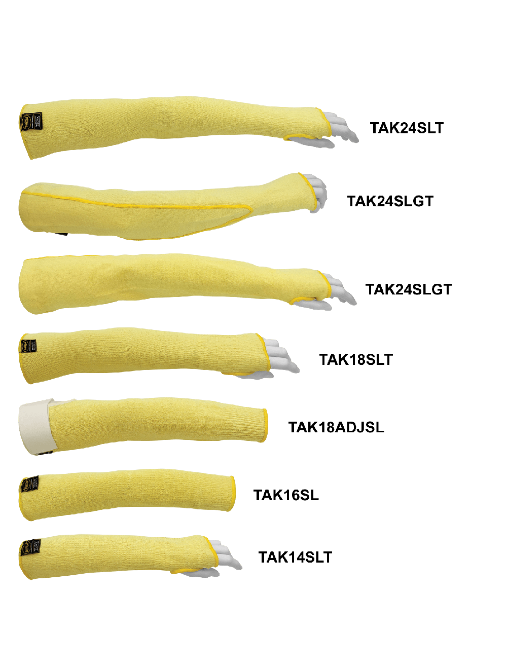Samurai Glove® Heavyweight 14-Inch TuffKut® Cut Resistant Sleeve with Thumb Slot - TAK14SLT