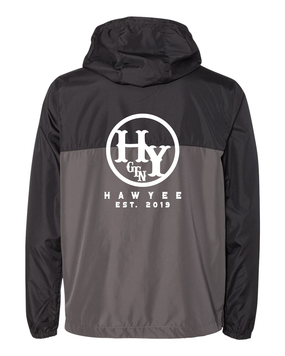 Windbreaker Black & Grey Branding Iron