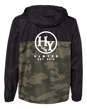 Windbreaker Black & Green Camo Branding Iron