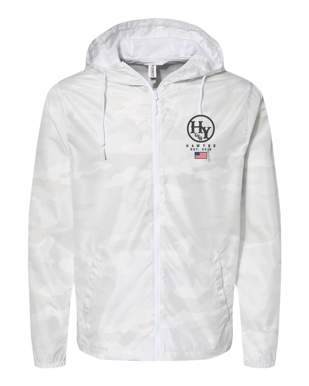 Windbreaker Branding Iron Snow Camo