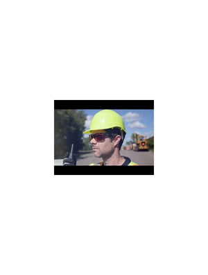 Pompano™ Ice Blue Mirror Performance Fog Technology Polarized Lens, Matte Black Frame Safety Glasses - BH2769PFT